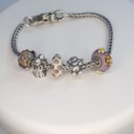 Bratara din Argint Trollbeads  cu Talismane si Incuietoare